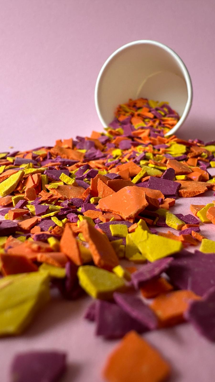 Bunte Terrazzo-Splitter